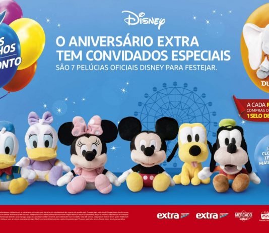 Extra celebra aniversário de 30 anos com Pelúcias Disney