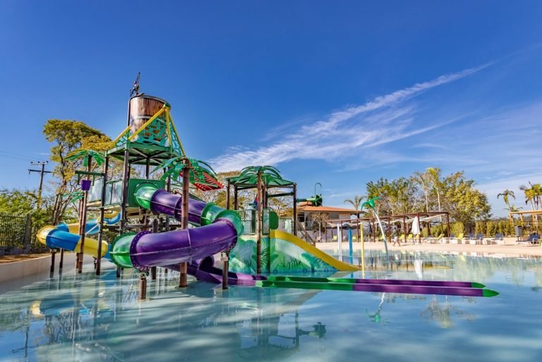 Complexo aquático infantil no Novotel Itu Golf & Resort: uma das opções especiais para o Dia das Crianças