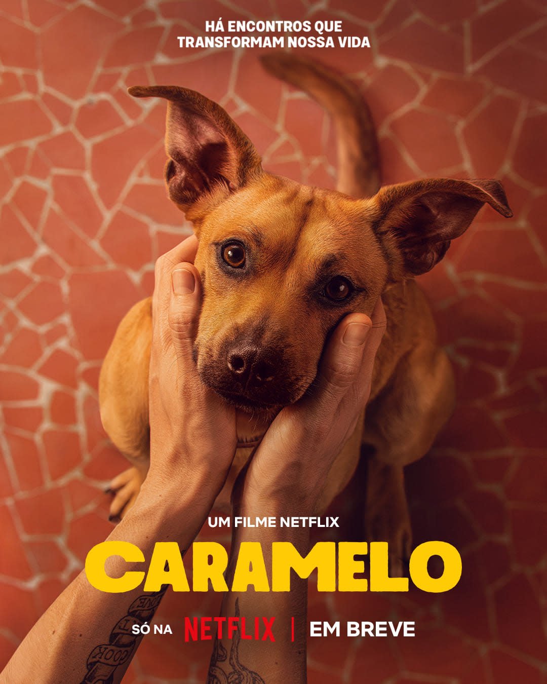Primeiro pôster do filme Caramelo, que estreia em 2025 na Netflix - Divulgação
