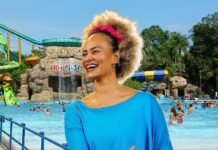Luciana Mello leva seu novo projeto ao Wet’n Wild durante as SuperFérias 2025