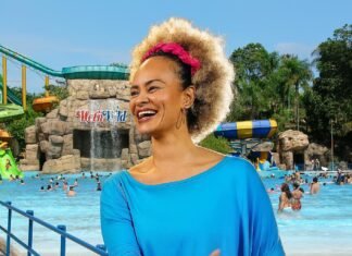 Luciana Mello leva seu novo projeto ao Wet’n Wild durante as SuperFérias 2025