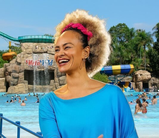 Luciana Mello leva seu novo projeto ao Wet’n Wild durante as SuperFérias 2025