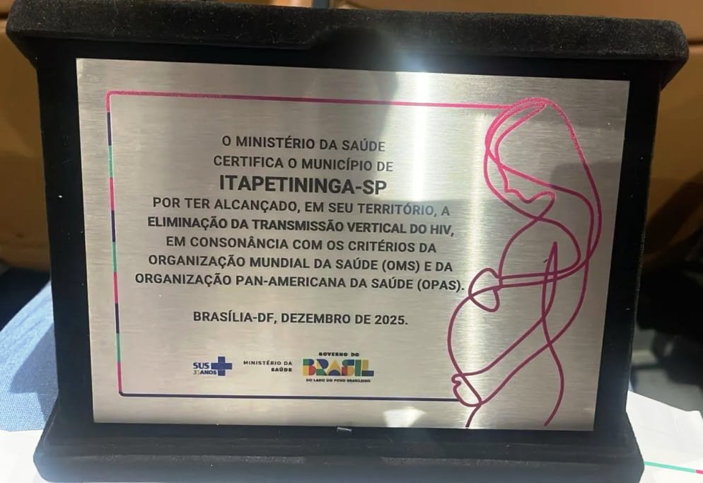 Itapetininga é certificada por eliminar transmissão do HIV de mãe para filho - Reprodução/Prefeitura de Itapetininga